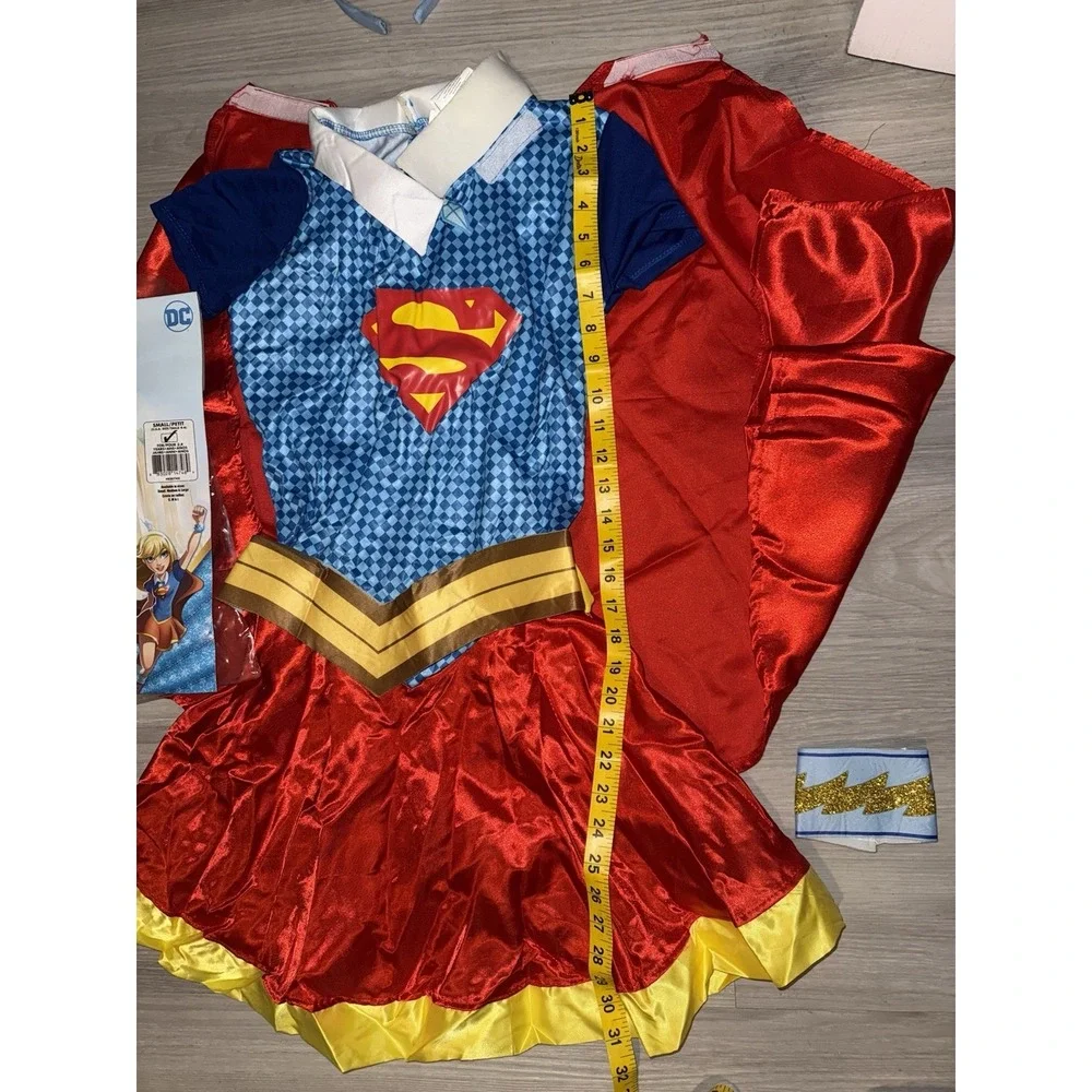 DC Super Hero Girls Supergirl Costume Dress Up Halloween Cosplay - Size 4-6